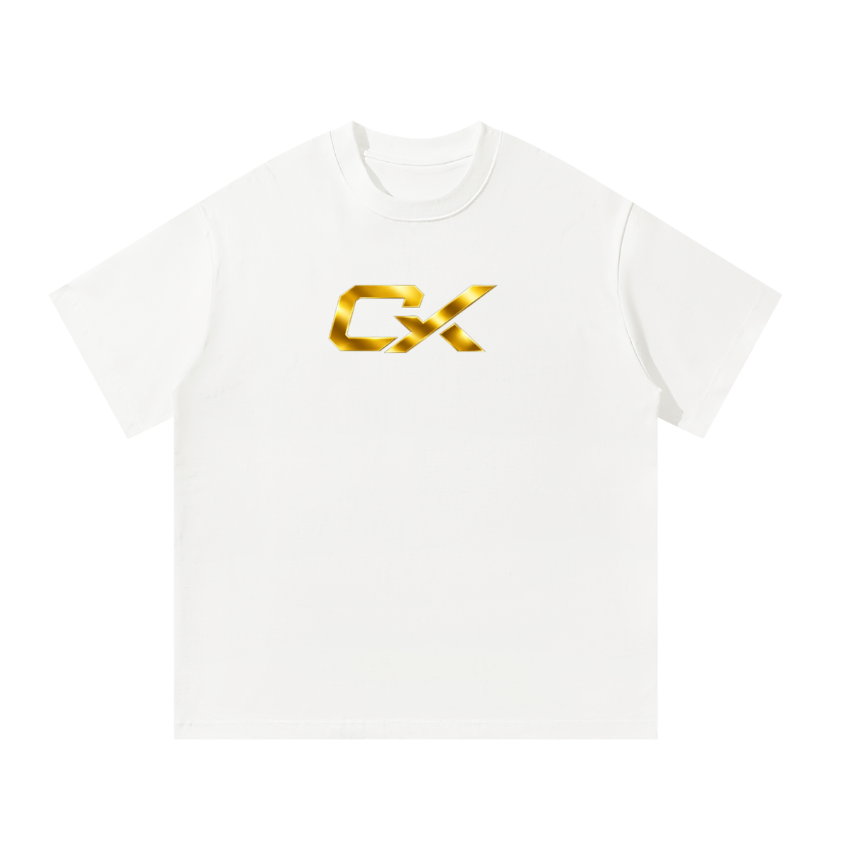 White & Gold Icon Unisex Oversized T-Shirt