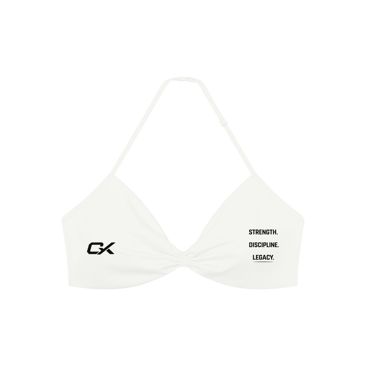 Women’s Ruched Halter-Neck Sports Bra