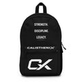 Calisthenix 'Strength. Discipline. Legacy.' Athletic Backpack - GX Logo Gym Bag