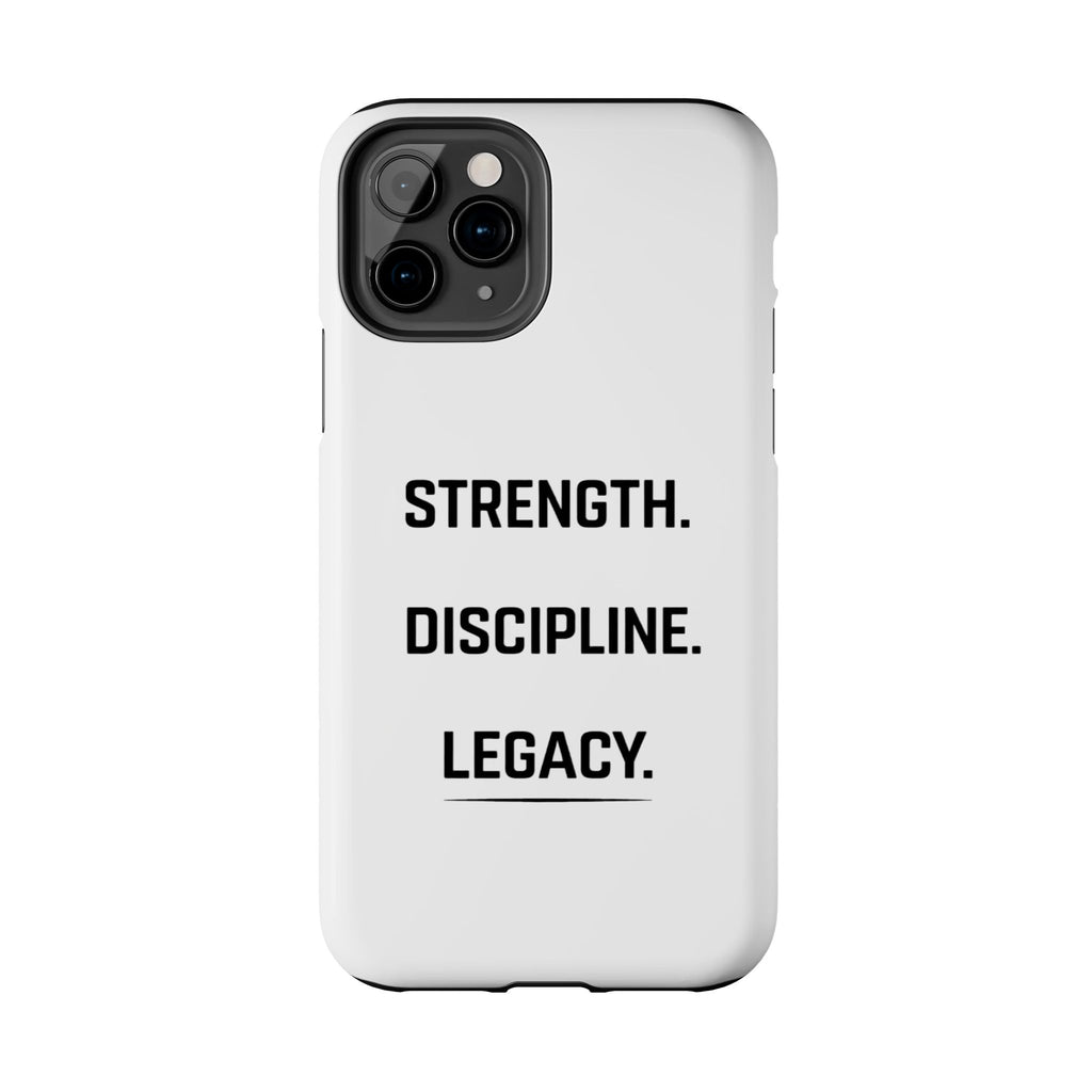 Strength. Discipline. Legacy. Tough Phone Case – Motivational Protective Cover