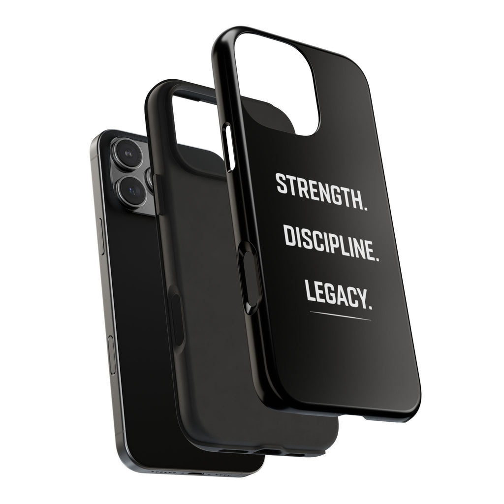 Strength. Discipline. Legacy. Tough Phone Case — Rugged Protective iPhone Case
