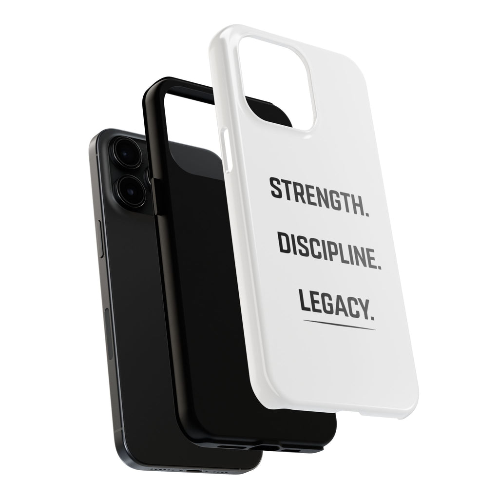 Strength. Discipline. Legacy. Tough Phone Case – Motivational Protective Cover