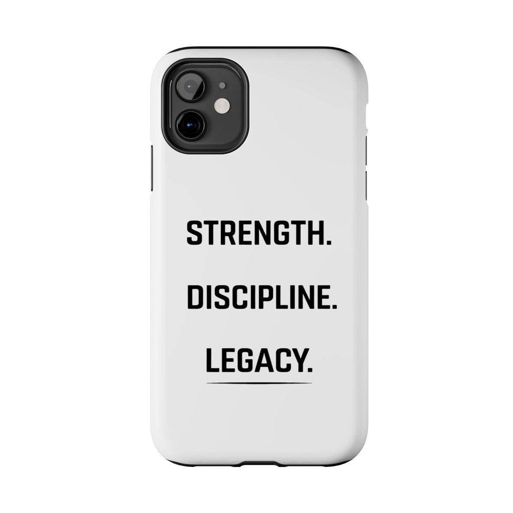 Strength. Discipline. Legacy. Tough Phone Case – Motivational Protective Cover
