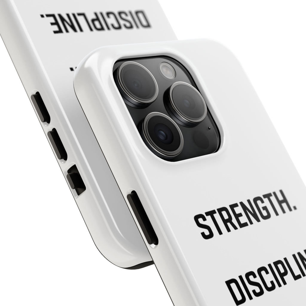 Strength. Discipline. Legacy. Tough Phone Case – Motivational Protective Cover