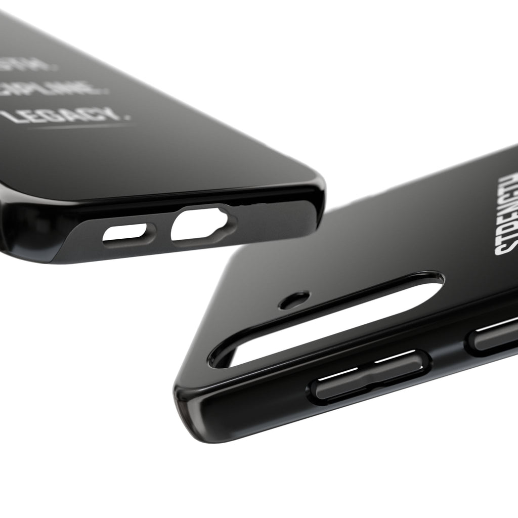 Strength. Discipline. Legacy. Tough Phone Case — Rugged Protective iPhone Case