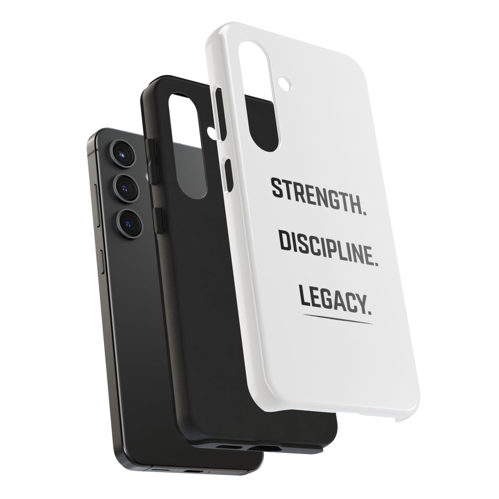 Strength. Discipline. Legacy. Tough Phone Case – Motivational Protective Cover