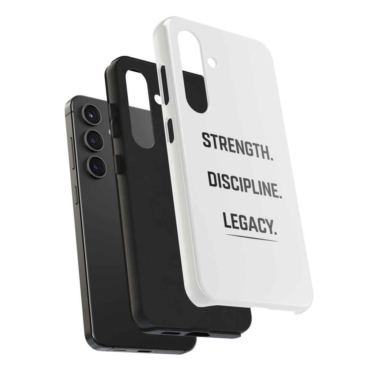 Strength. Discipline. Legacy. Tough Phone Case – Motivational Protective Cover