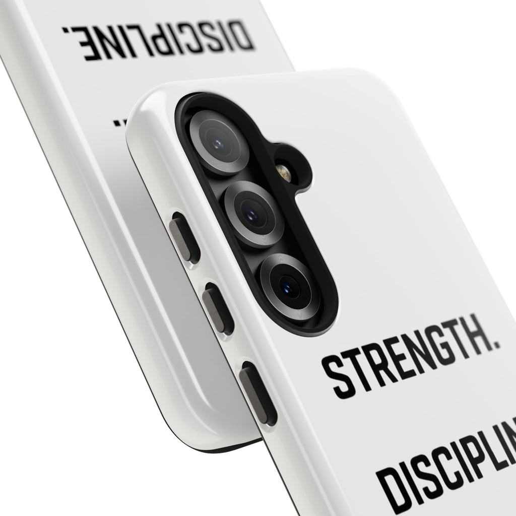 Strength. Discipline. Legacy. Tough Phone Case – Motivational Protective Cover