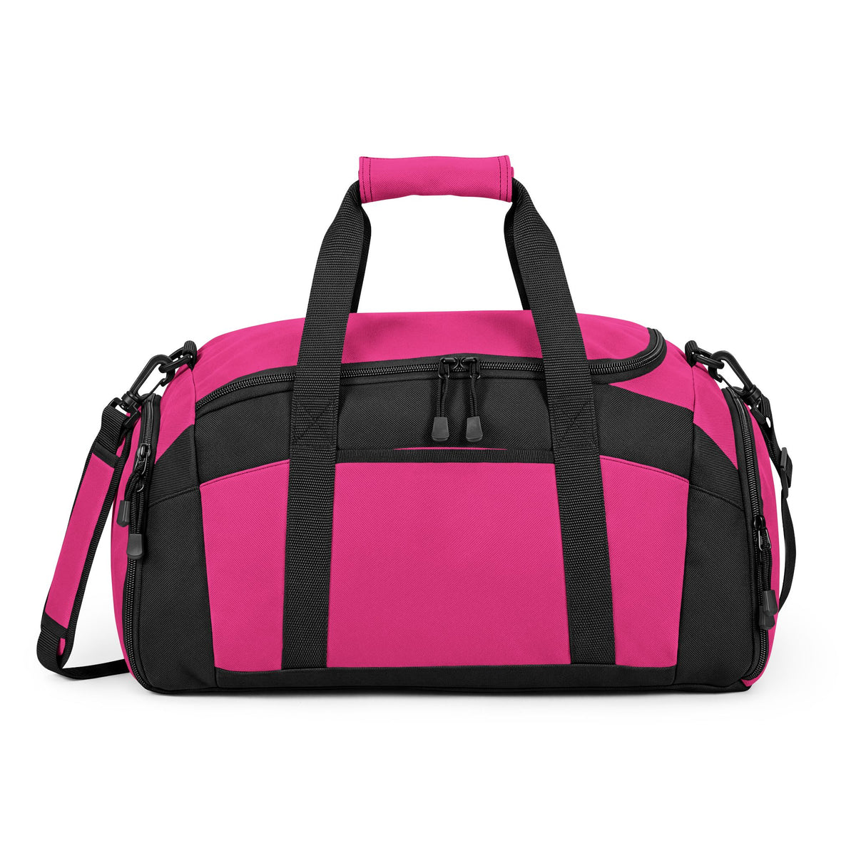 Forest Green & Black Gym Duffel Bag — Durable Sports Travel Bag with Shoulder Strap