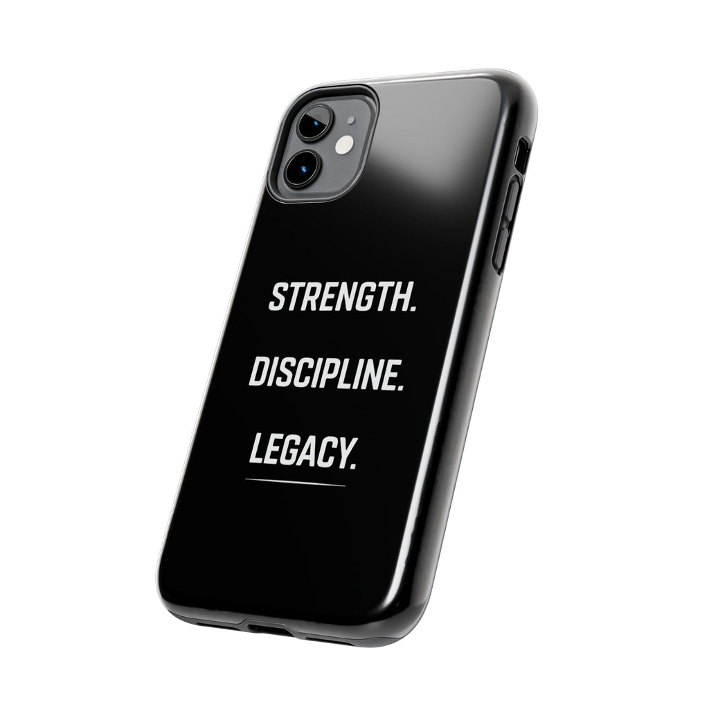 Strength. Discipline. Legacy. Tough Phone Case — Rugged Protective iPhone Case