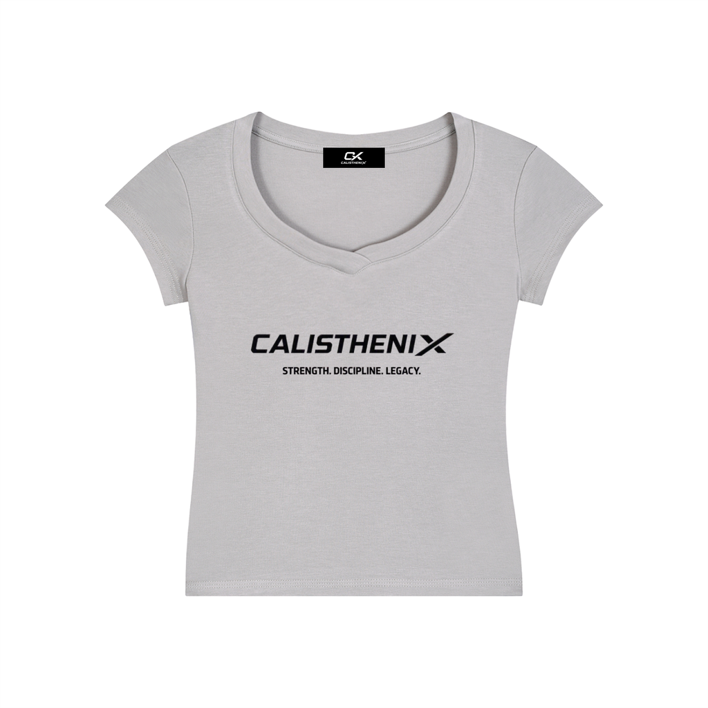 Essential V-Neck Bodycon T-Shirt