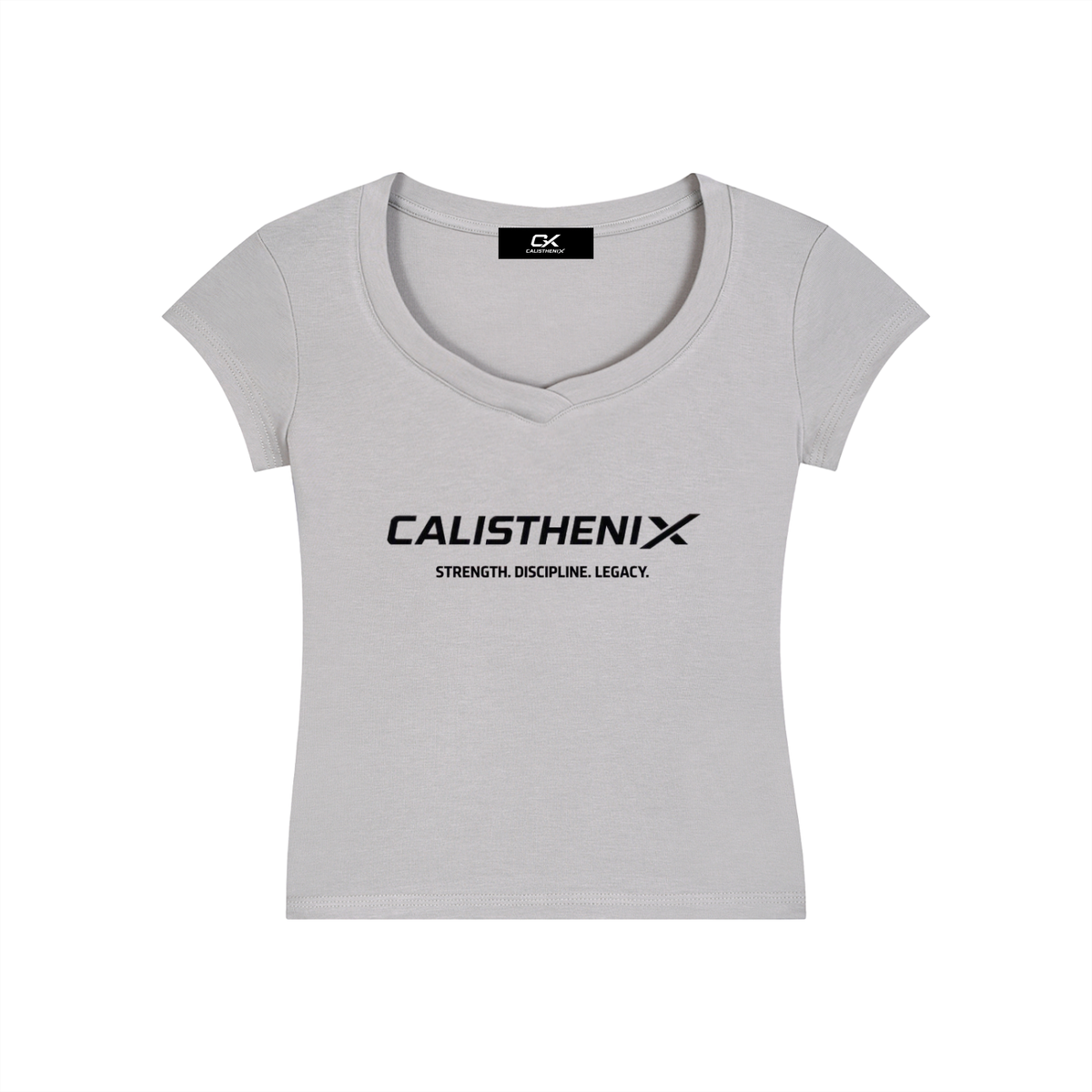 Essential V-Neck Bodycon T-Shirt