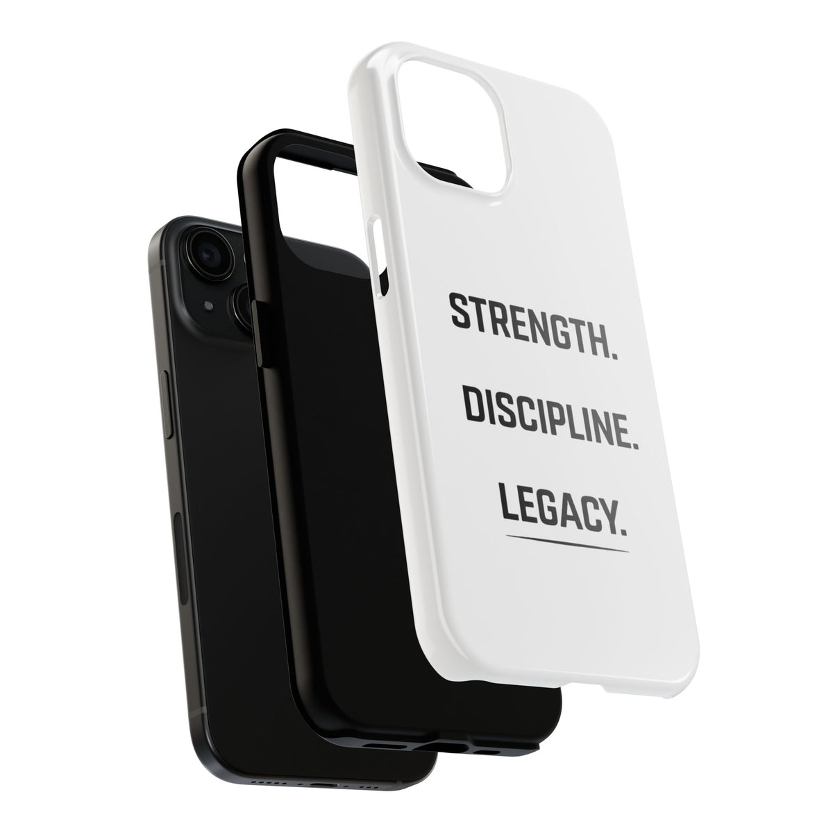Strength. Discipline. Legacy. Tough Phone Case – Motivational Protective Cover