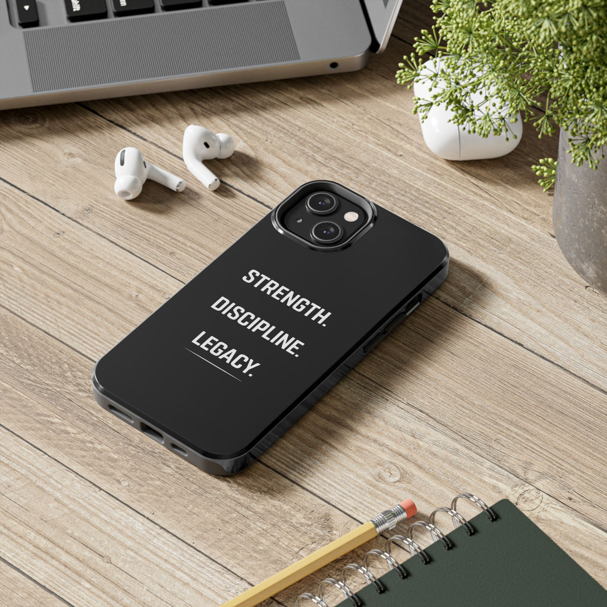 Strength. Discipline. Legacy. Tough Phone Case — Rugged Protective iPhone Case