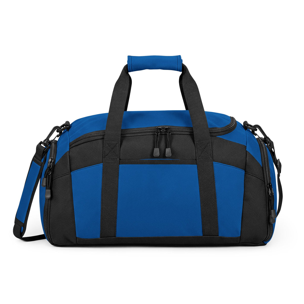 Forest Green & Black Gym Duffel Bag — Durable Sports Travel Bag with Shoulder Strap