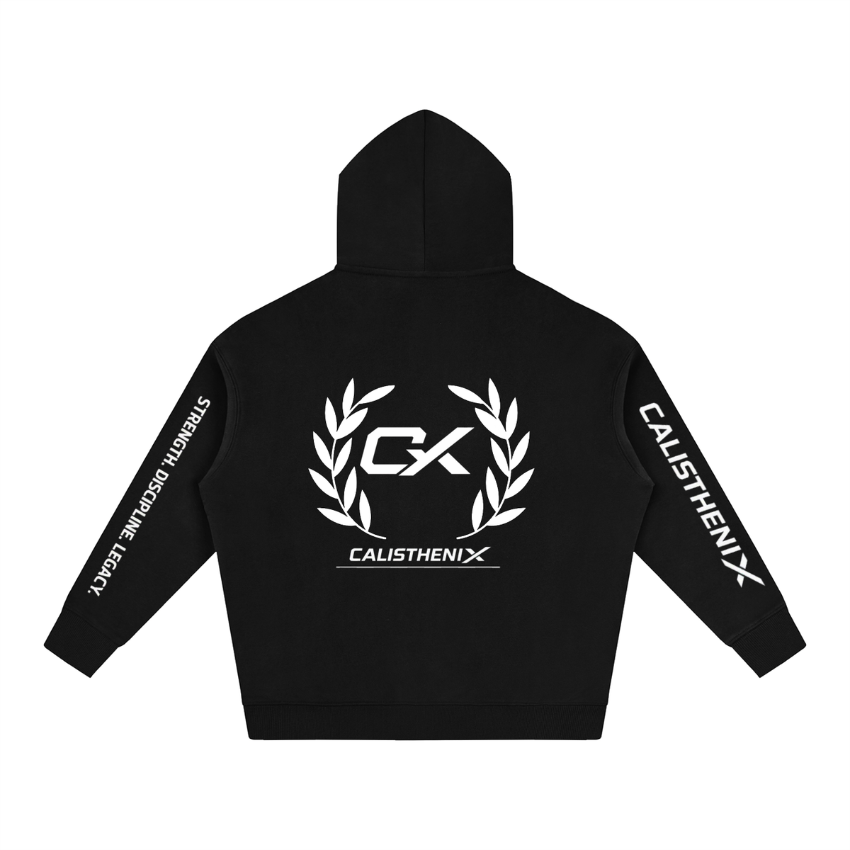 Black & White Inked Unisex Oversize Fleeced Hoodie