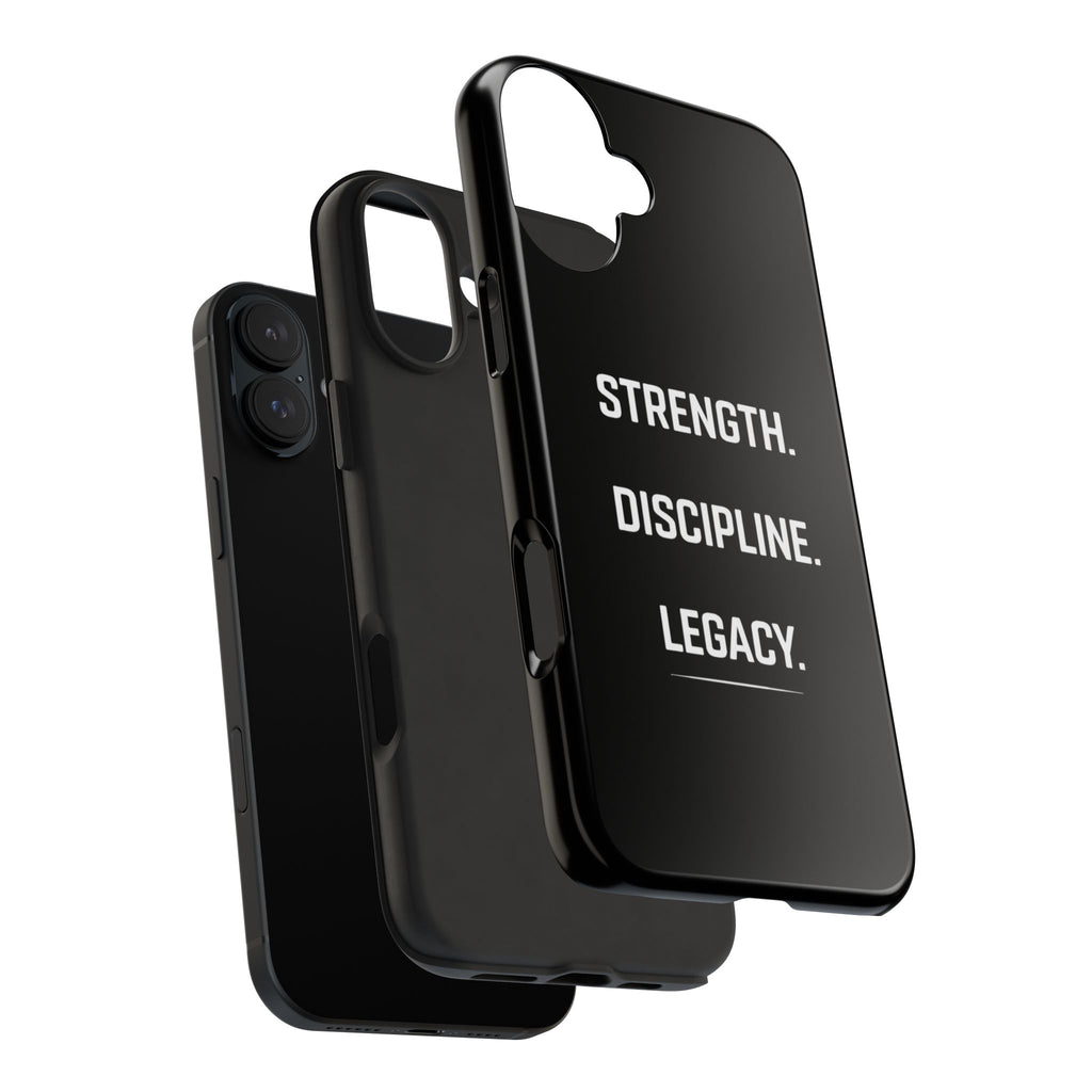 Strength. Discipline. Legacy. Tough Phone Case — Rugged Protective iPhone Case