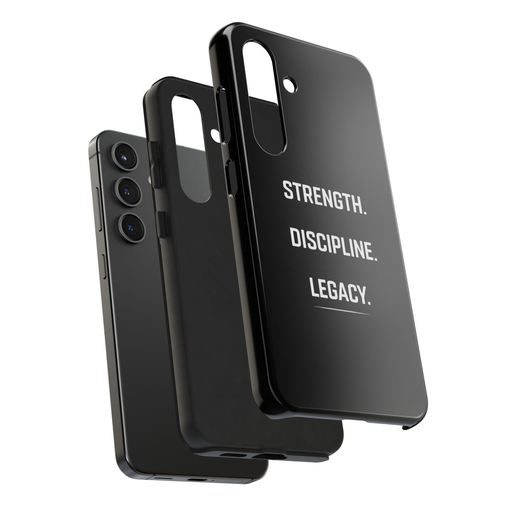 Strength. Discipline. Legacy. Tough Phone Case — Rugged Protective iPhone Case