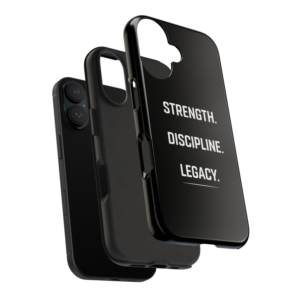 Strength. Discipline. Legacy. Tough Phone Case — Rugged Protective iPhone Case