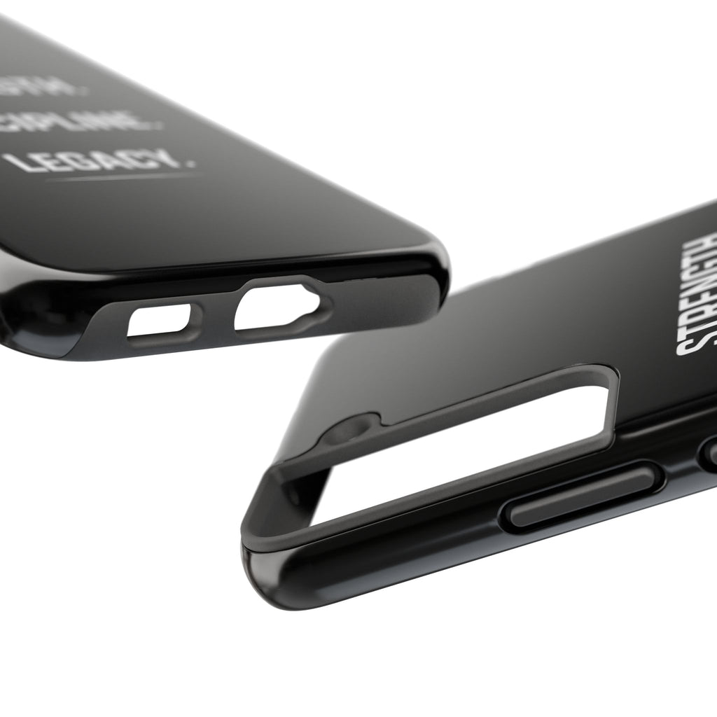 Strength. Discipline. Legacy. Tough Phone Case — Rugged Protective iPhone Case