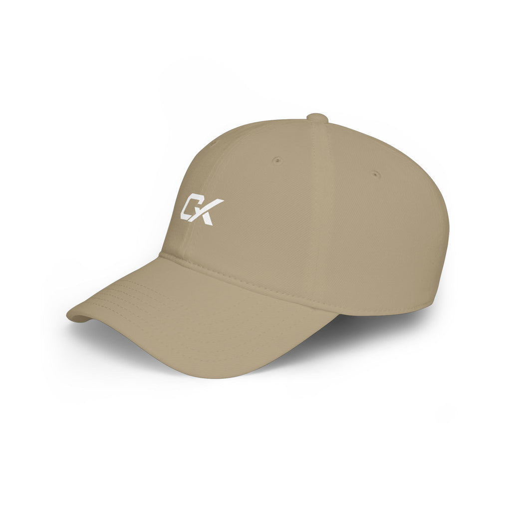 CX Logo Low Profile Baseball Cap — Minimalist Black Embroidered Hat