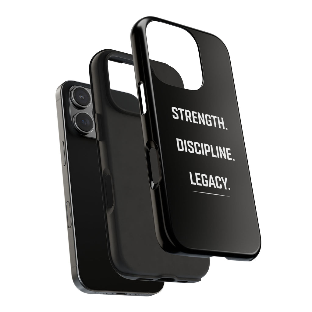 Strength. Discipline. Legacy. Tough Phone Case — Rugged Protective iPhone Case