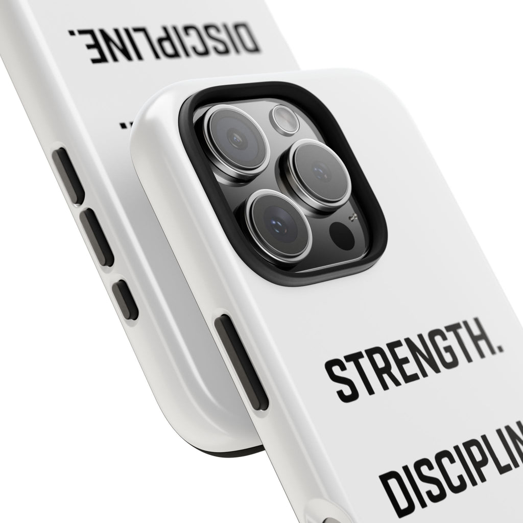 Strength. Discipline. Legacy. Tough Phone Case – Motivational Protective Cover