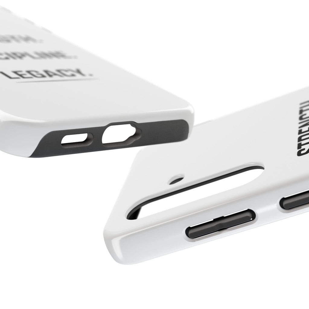Strength. Discipline. Legacy. Tough Phone Case – Motivational Protective Cover