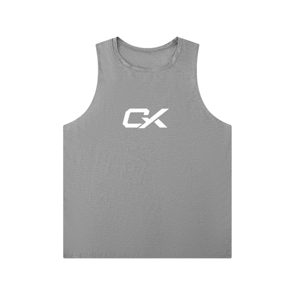 Men's Solid Color Crewneck Tank Top