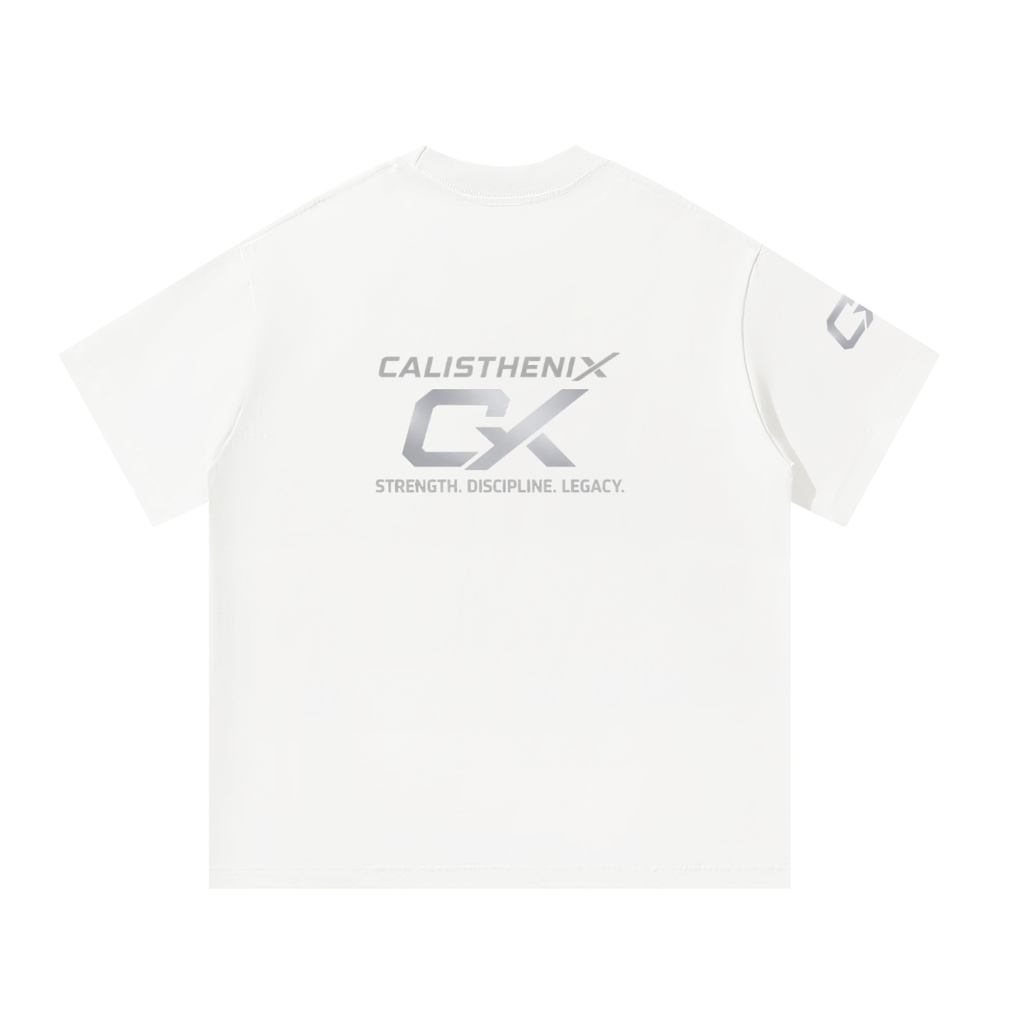 White & Grey Legacy Unisex Oversized T-Shirt