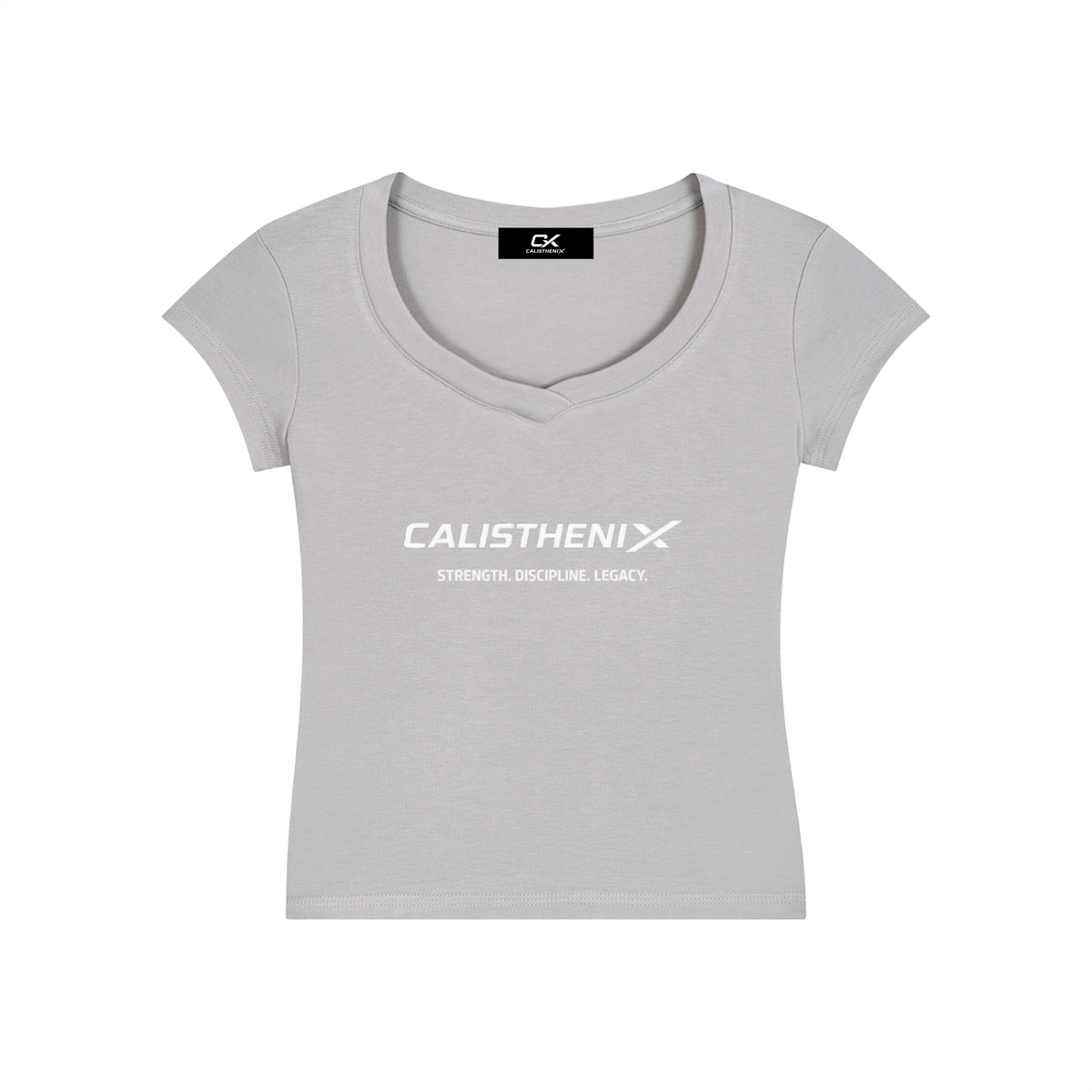 Essential V-Neck Bodycon T-Shirt