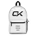 CX Strength Backpack — 'Strength. Discipline. Legacy.' White Logo Bookbag