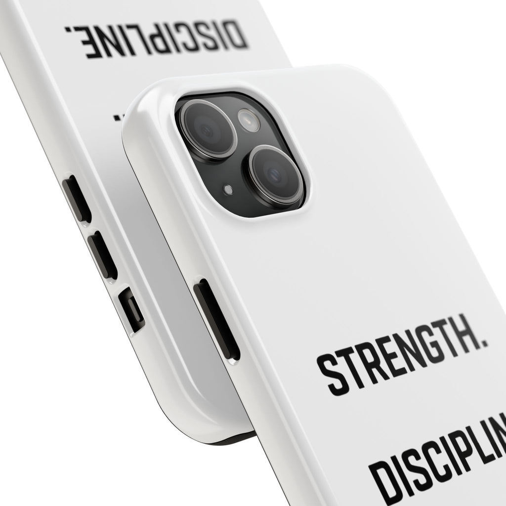 Strength. Discipline. Legacy. Tough Phone Case – Motivational Protective Cover