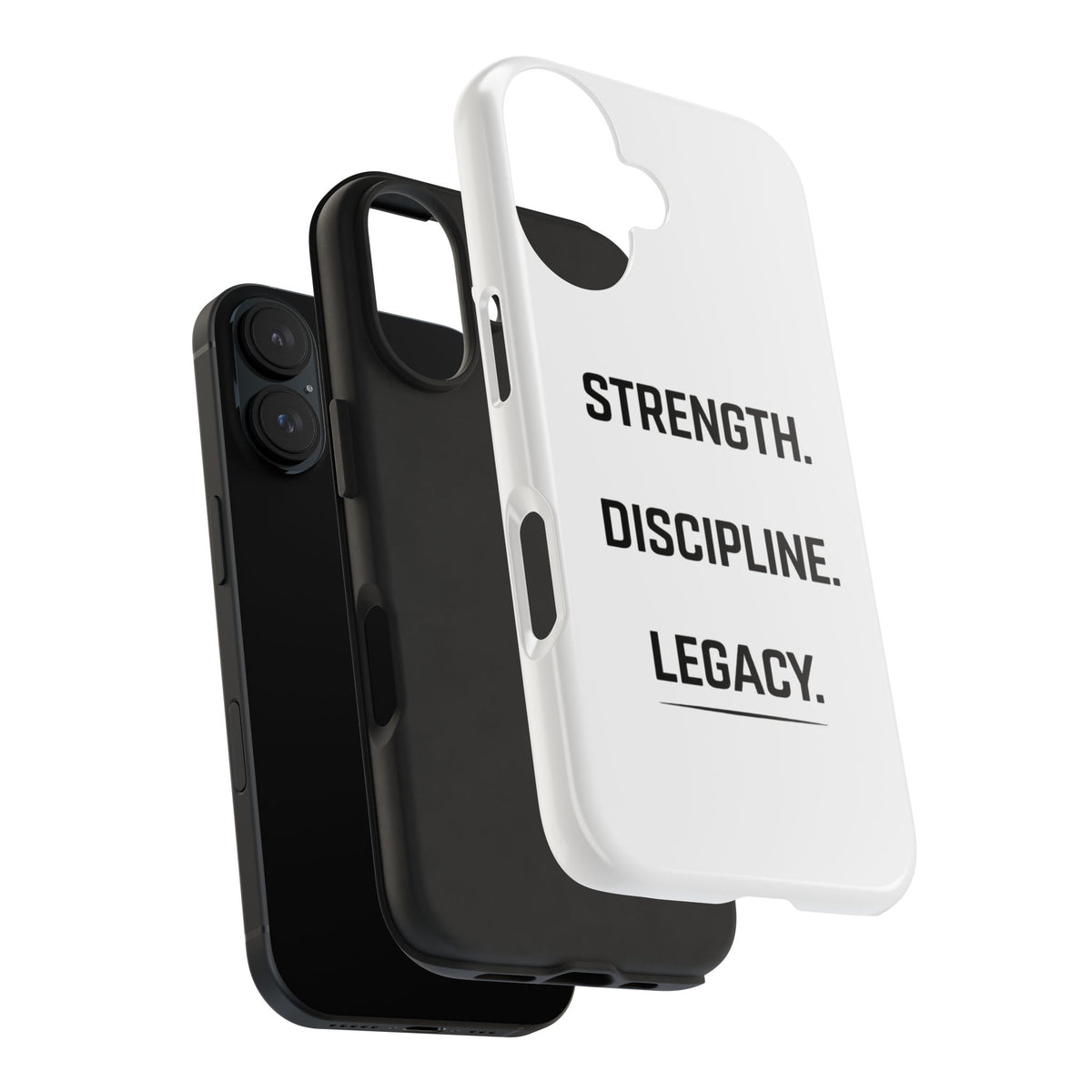 Strength. Discipline. Legacy. Tough Phone Case – Motivational Protective Cover