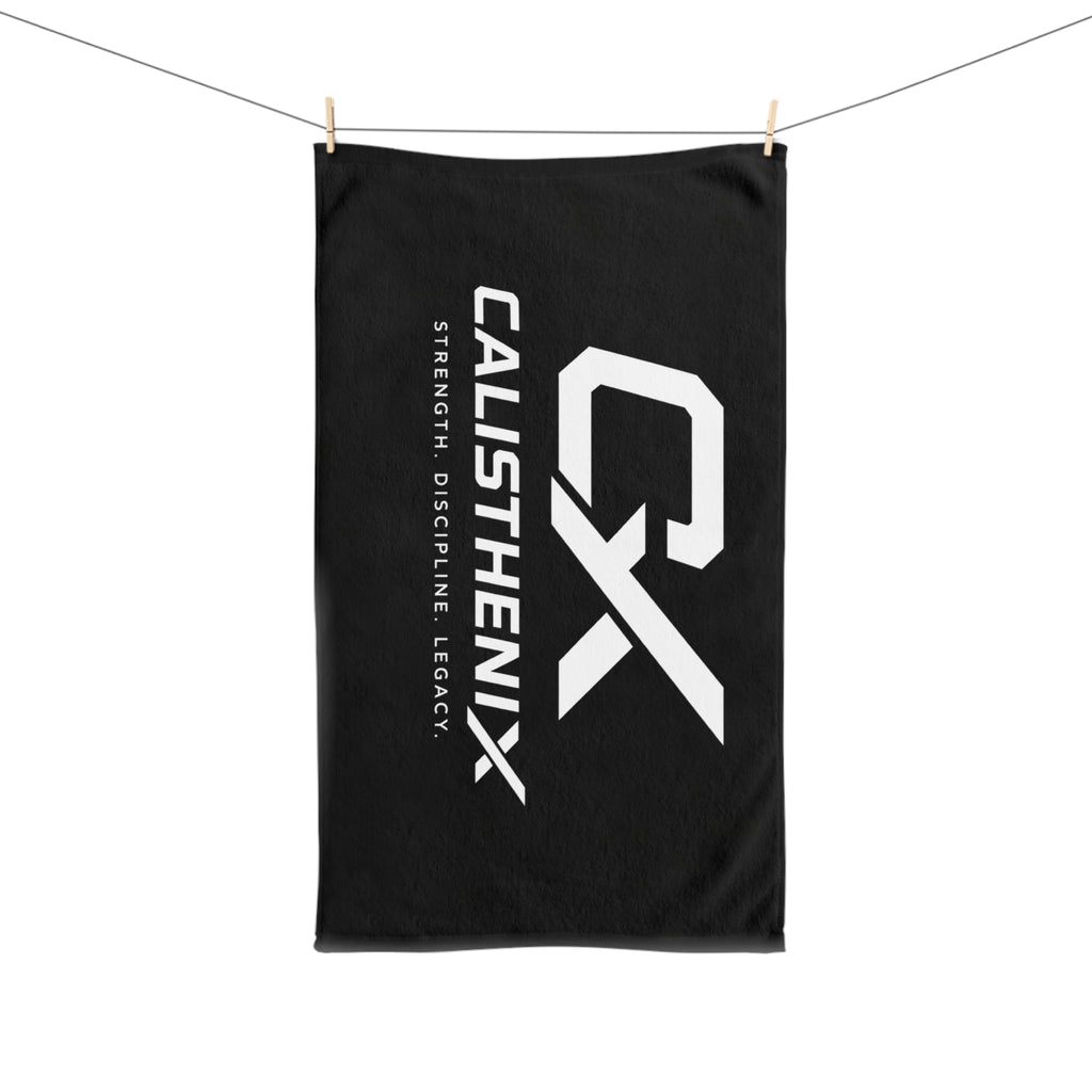 Calisthenix Gym Hand Towel — Strength. Discipline. Legacy. Microfiber Workout Towel