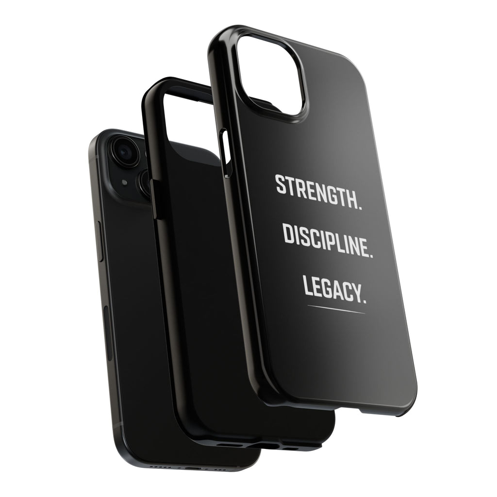 Strength. Discipline. Legacy. Tough Phone Case — Rugged Protective iPhone Case