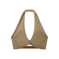 Women's Pleated Halter Sports Bra
