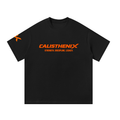 Black & Orange Vivid Unisex Oversized T-Shirt