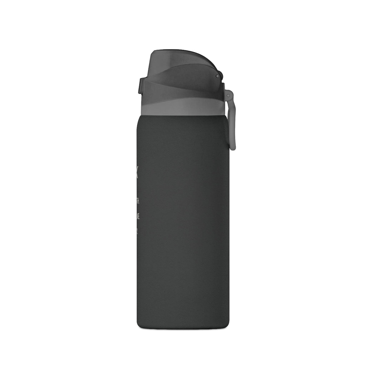 Oasis 32oz Insulated Water Bottle — Matte Black Hydration Bottle with Flip Straw