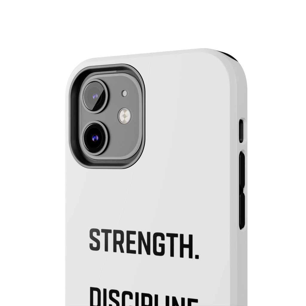 Strength. Discipline. Legacy. Tough Phone Case – Motivational Protective Cover
