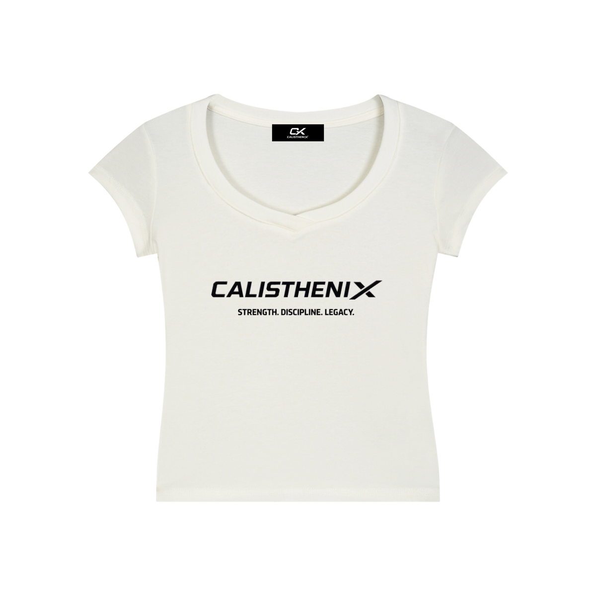 Essential V-Neck Bodycon T-Shirt