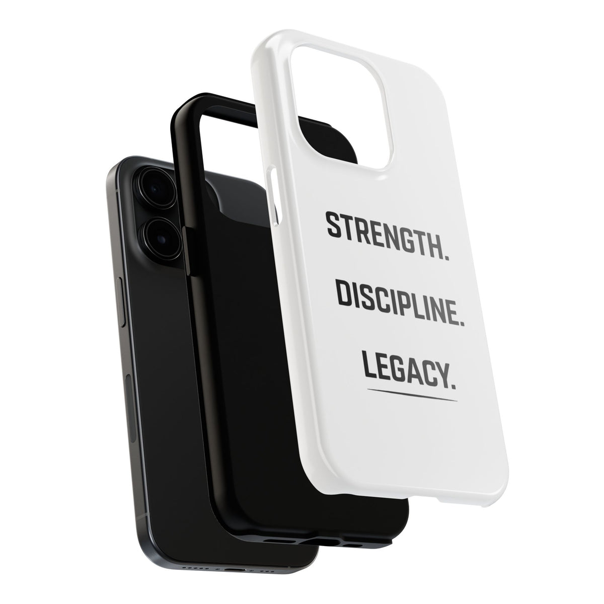 Strength. Discipline. Legacy. Tough Phone Case – Motivational Protective Cover