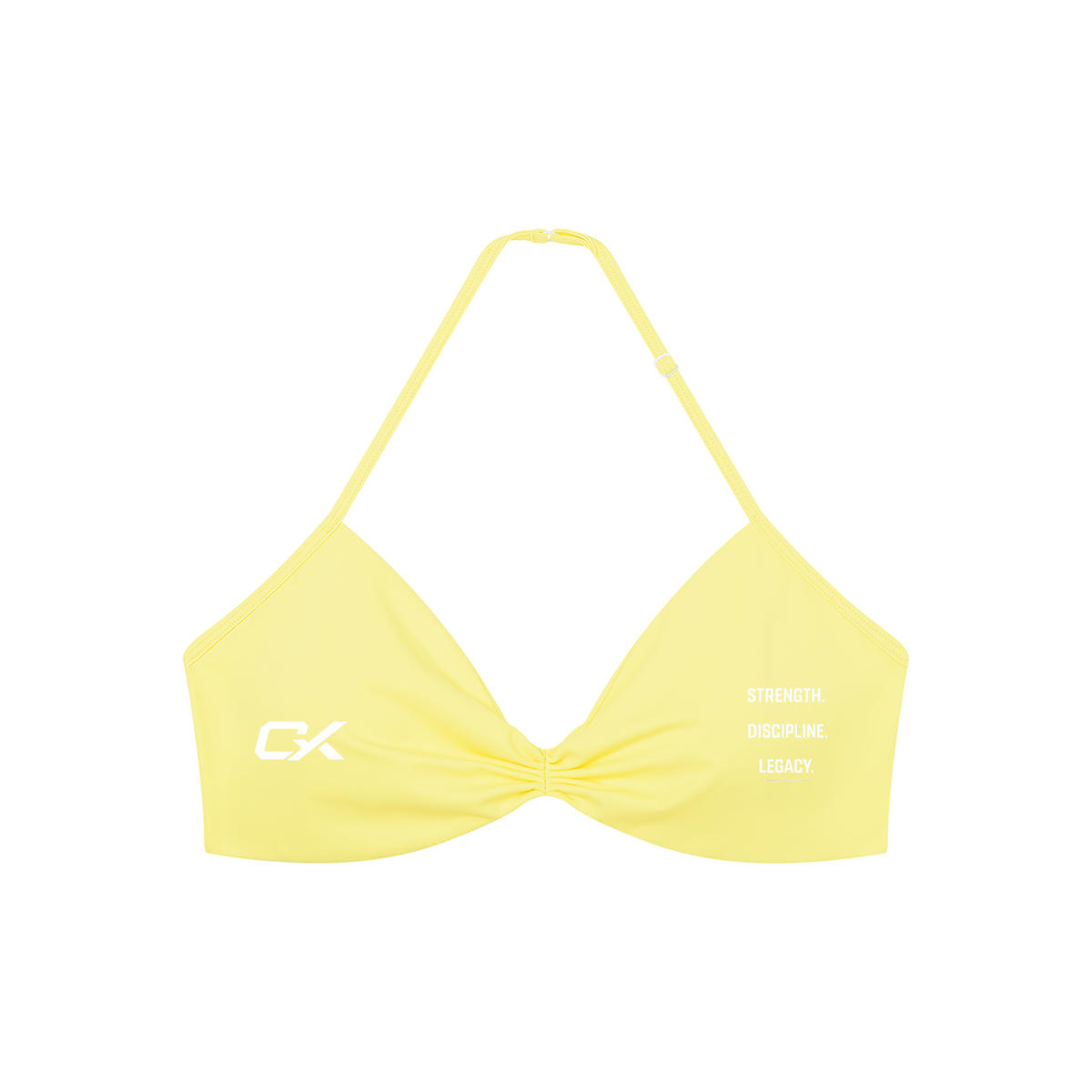 Women’s Ruched Halter-Neck Sports Bra
