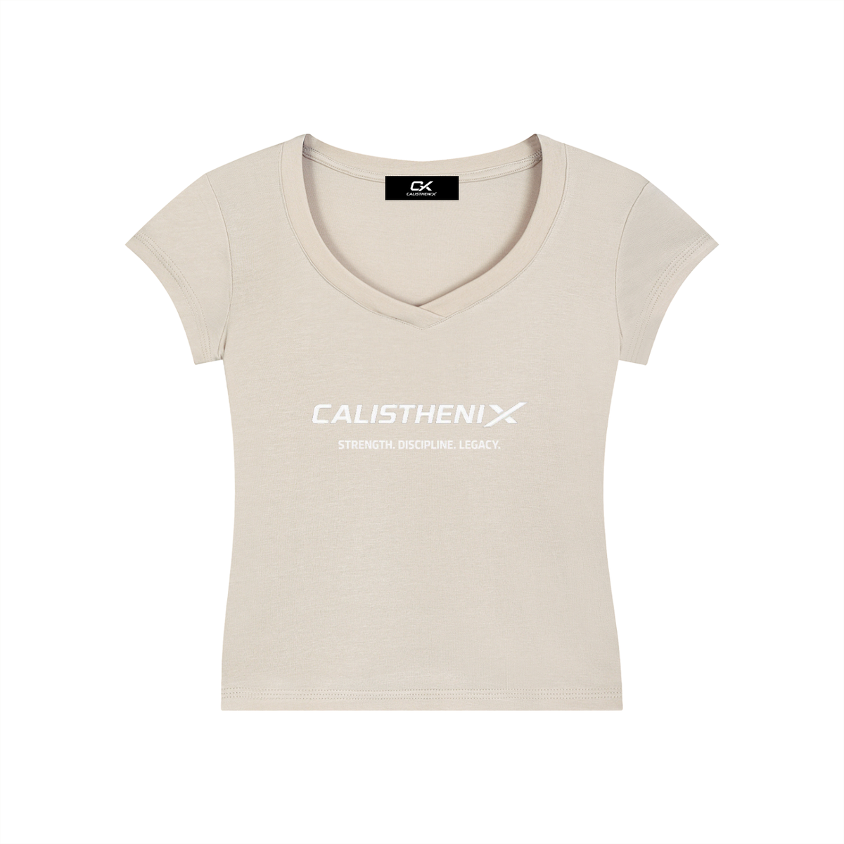 Essential V-Neck Bodycon T-Shirt