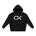 Signature Black & Grey Unisex Oversize Fleeced Hoodie