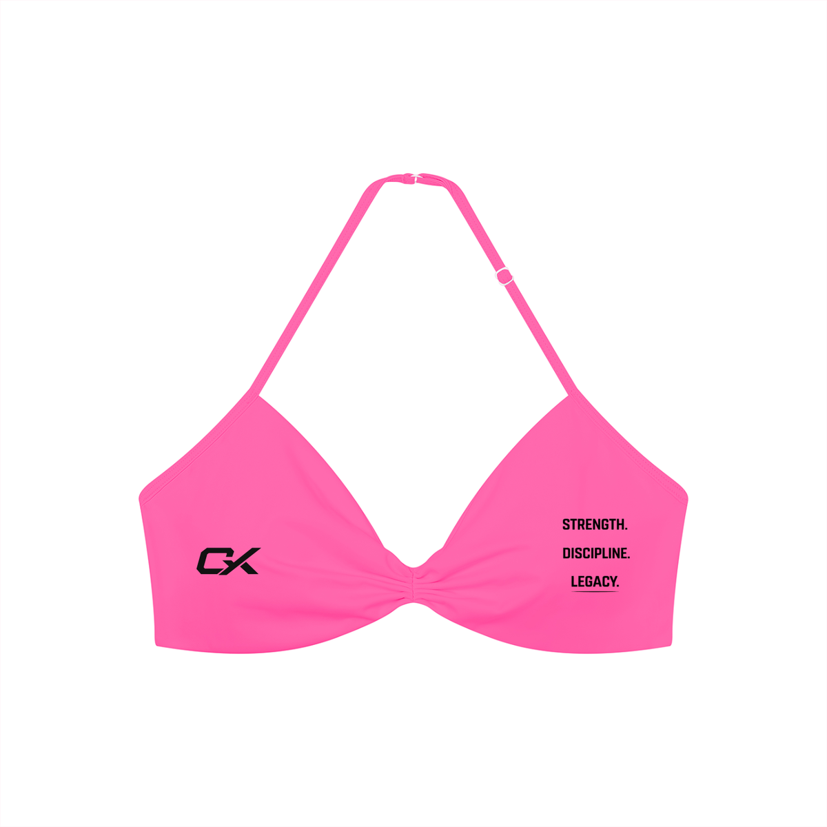 Women’s Ruched Halter-Neck Sports Bra