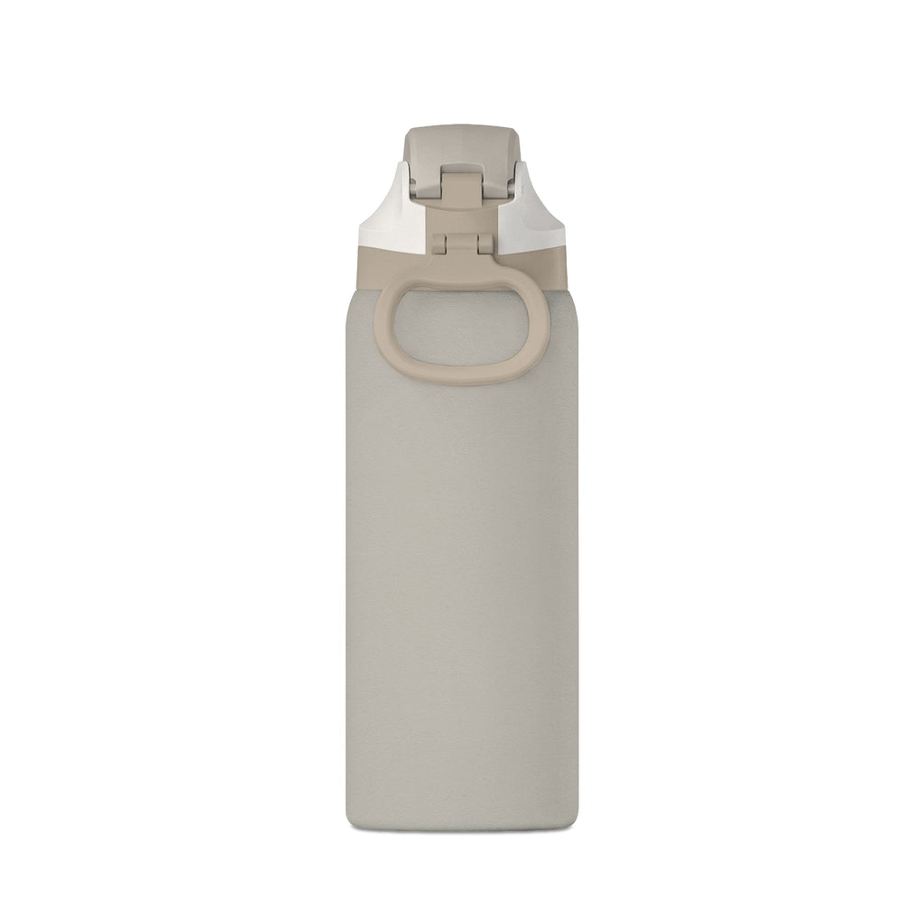 Oasis 32oz Insulated Water Bottle — Matte Black Hydration Bottle with Flip Straw