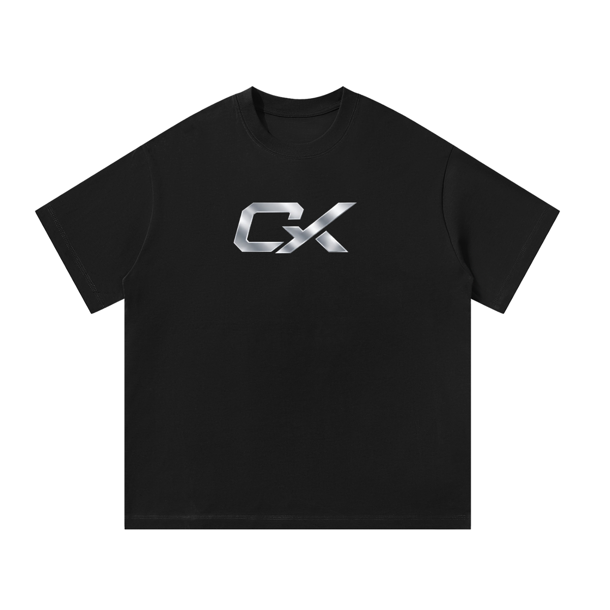 Black & Silver Icon Unisex Oversized T-Shirt