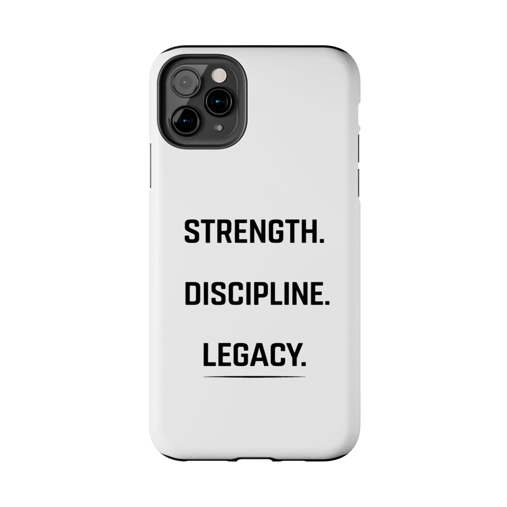 Strength. Discipline. Legacy. Tough Phone Case – Motivational Protective Cover