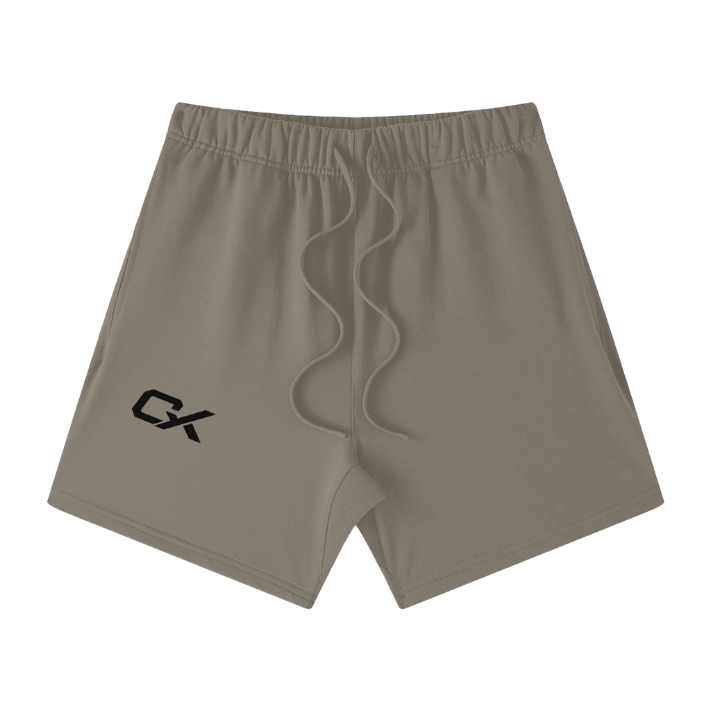 Unisex Earth Tone Loose Fit Cotton Shorts